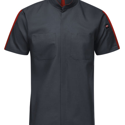 Red Kap® Men's Short Sleeve Two Tone Pro+ Work Shirt with OilBlok and MIMIX® / SX46CF