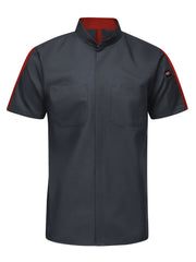 Red Kap® Men's Short Sleeve Two Tone Pro+ Work Shirt with OilBlok and MIMIX® / SX46CF