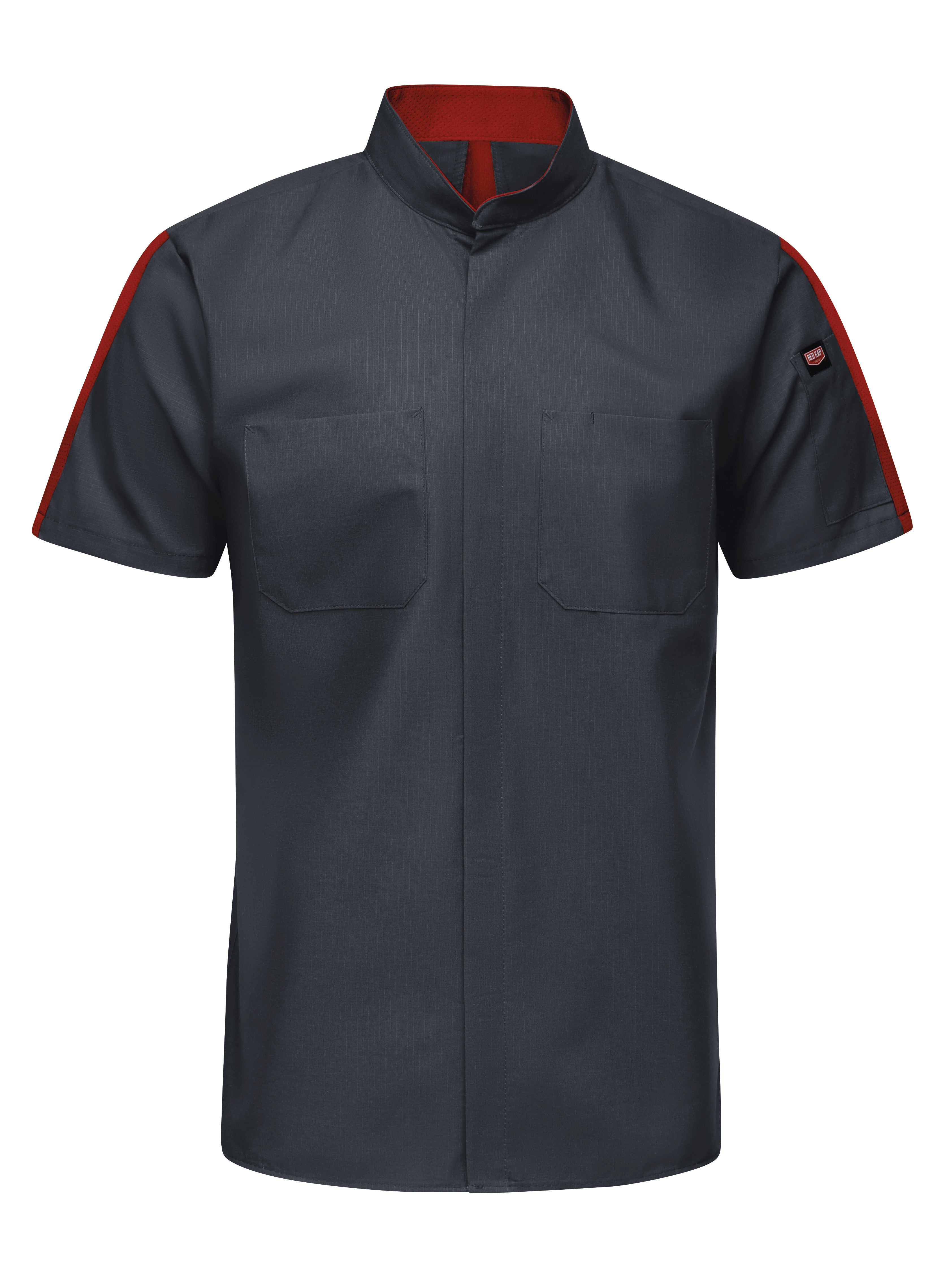 Red Kap® Men's Short Sleeve Two Tone Pro+ Work Shirt with OilBlok and MIMIX® / SX46CF