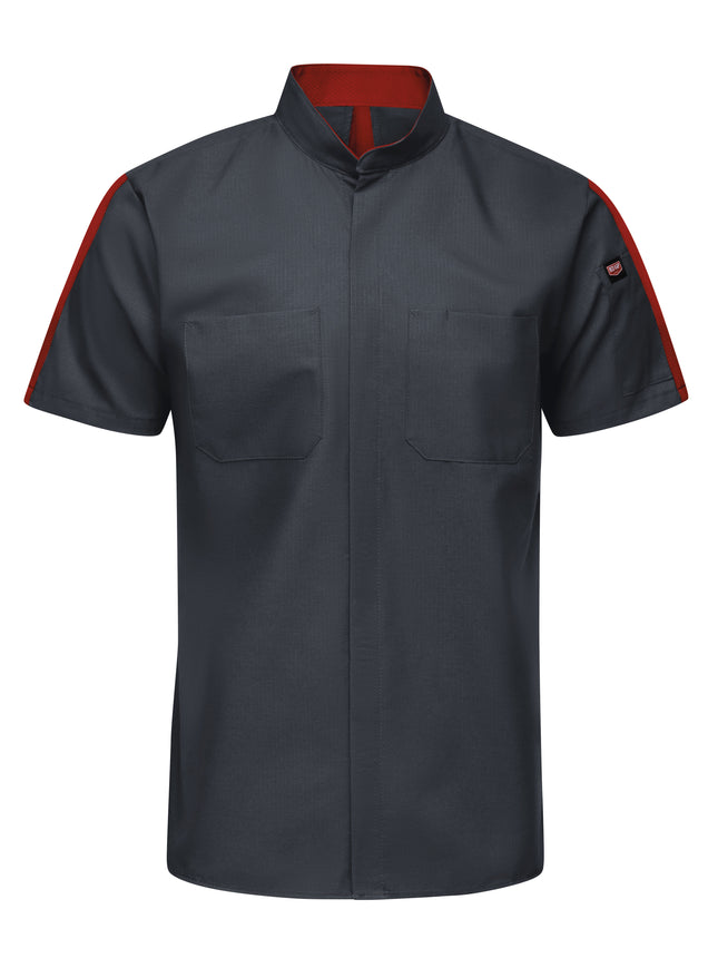 Red Kap® Men's Short Sleeve Two Tone Pro+ Work Shirt with OilBlok and MIMIX® / SX46CF