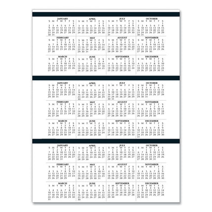 Four-Person Group Practice Daily Appointment Book, 11 x 8.5, Black Cover, 12-Month (Jan to Dec): 2025