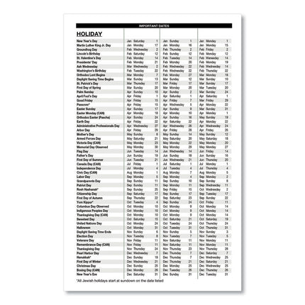 Memo Size Daily Appointment Book with 15-Minute Schedule, 8 x 5, Black Cover, 12-Month (Jan to Dec): 2025