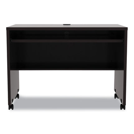 Alera Valencia Series Mobile Workstation Desk, 41.38" X 23.63" X 30", Espresso