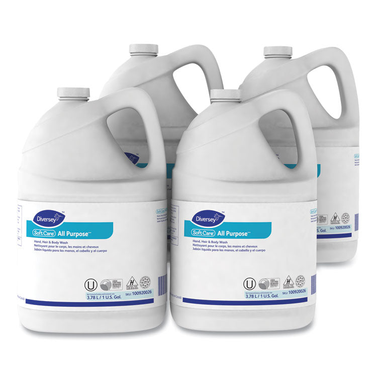 Soft Care All Purpose Liquid Refill, Gentle Floral Scent, 1 gal, 4/Carton