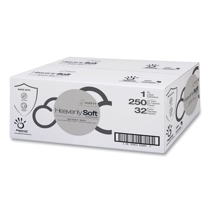 Heavenly Soft Standard Multi-Fold Towel, 1-Ply, 4 x 9.5, White, 250/Pack, 32 Packs/Carton