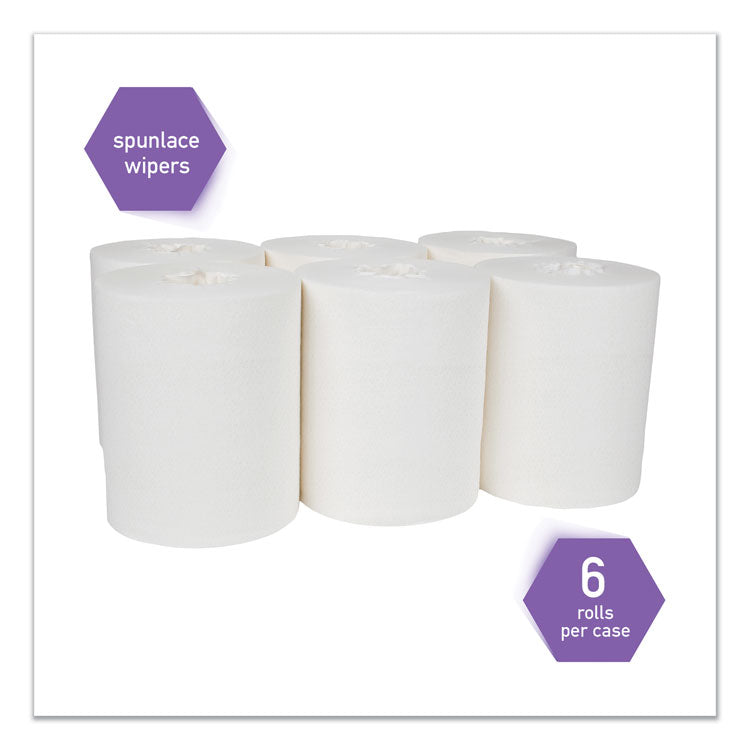 Power Clean Wipers for Disinfectants, Sanitizers and Solvents WetTask Customizable Wet Wiping System 250/Roll, 6 Roll/Carton