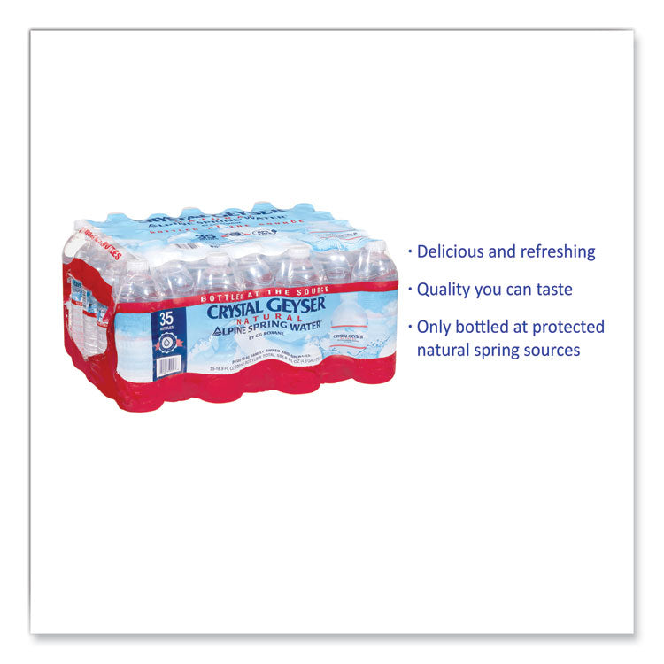 Alpine Spring Water, 16.9 oz Bottle, 35/Carton