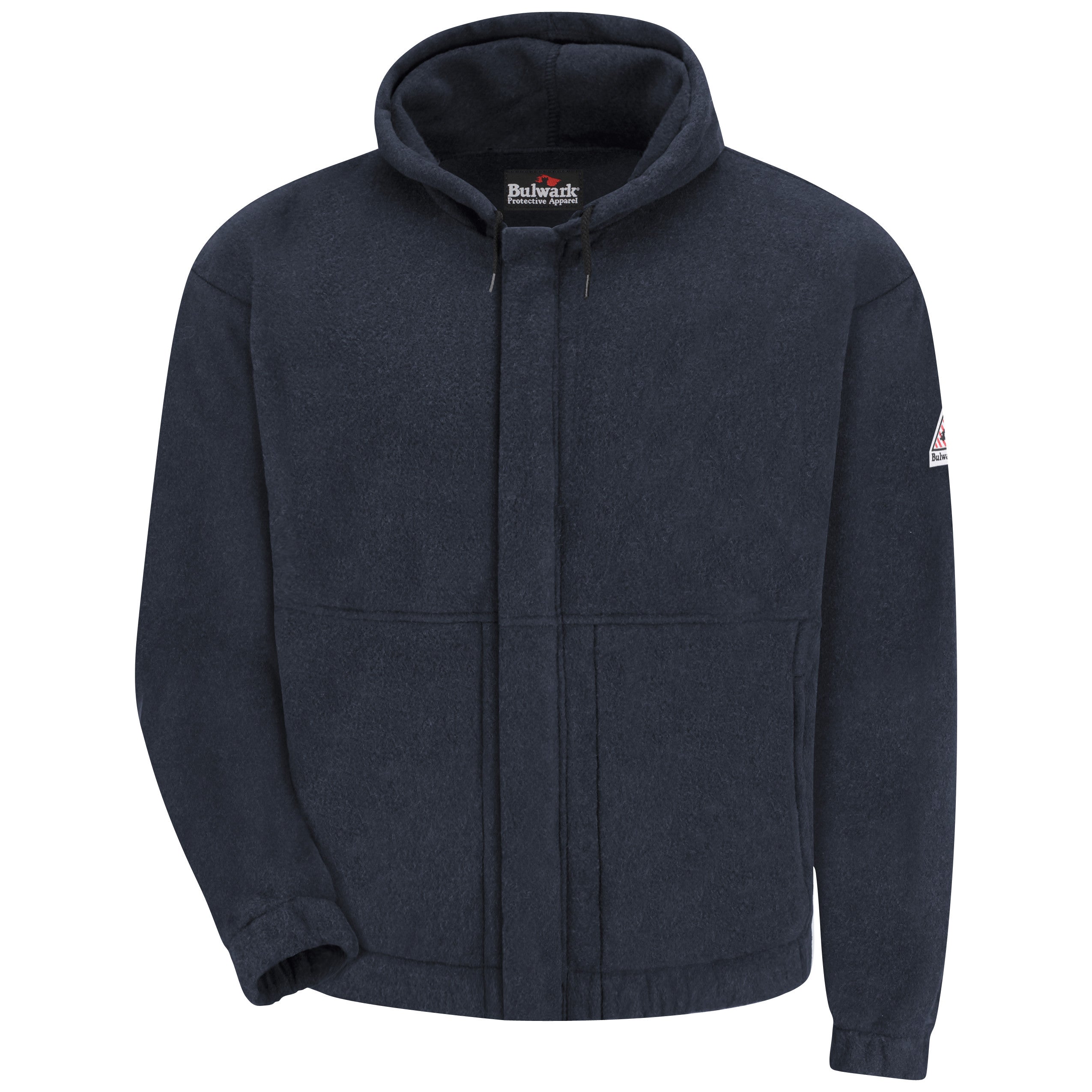 Bulwark® Men's Fleece FR Zip-Front Hooded Sweatshirt / SMH6NV