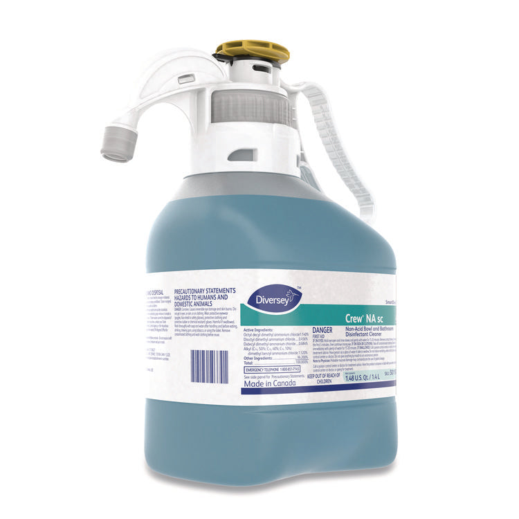 Crew Non-Acid Bowl And Bathroom Disinfectant Cleaner, Floral, 47.3 Oz, 2/carton
