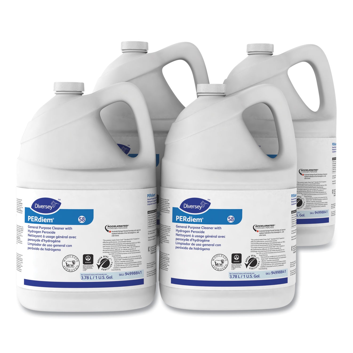 Perdiem Concentrated General Purpose Cleaner - Hydrogen Peroxide, 1 Gal, Bottle