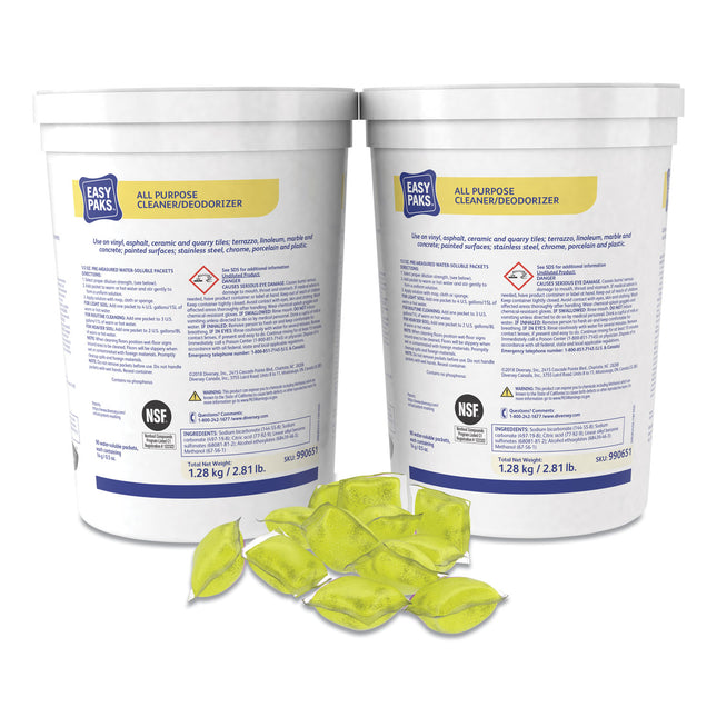 All-Purpose Cleaner/deodorizer, 90 .5 Oz Packets/tub, 2 Tubs/carton