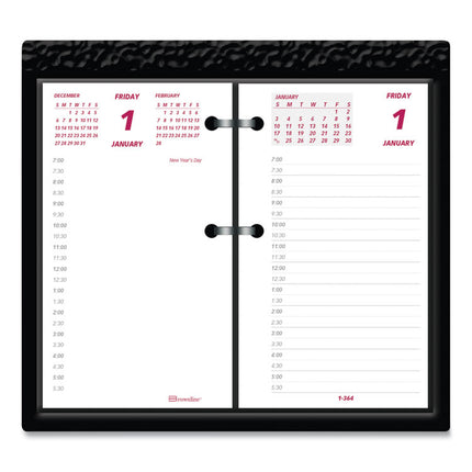 Daily Calendar Pad Refill, 6 x 3.5, White/Burgundy/Gray Sheets, 12-Month (Jan to Dec): 2025