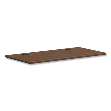 Mod Worksurface, Rectangular, 48w x 24d, Sepia Walnut