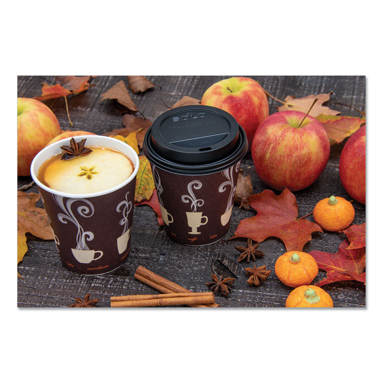 Thermoguard Insulated Paper Hot Cups, 12 oz, Steam Print Design, 600/Carton