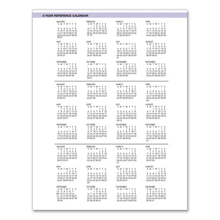 Recycled Wild Flower Weekly/Monthly Planner, Wild Flowers Artwork, 9 x 7, Gray/White/Purple Cover, 12-Month (Jan-Dec): 2025