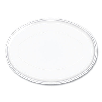 Bare Eco-Forward Sugarcane Dinnerware Lid for Burrito Bowls, 6.8 x 9.5 x 1.4, Clear, 300/Carton