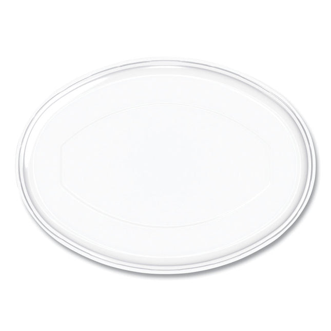 Bare Eco-Forward Sugarcane Dinnerware Lid for Burrito Bowls, 6.8 x 9.5 x 1.4, Clear, 300/Carton