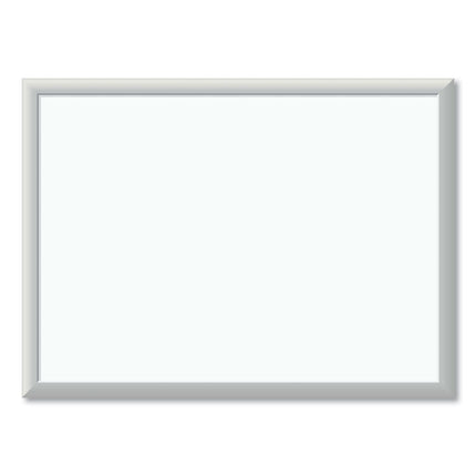 Melamine Dry Erase Board, 24" x 18" (Actual Size: 23" x 17"), White Surface, Satin Aluminum Frame