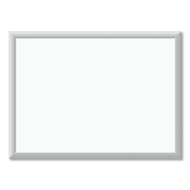Melamine Dry Erase Board, 24" x 18" (Actual Size: 23" x 17"), White Surface, Satin Aluminum Frame