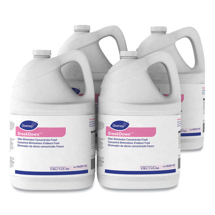 Breakdown Odor Eliminator, Cherry Almond Scent, Liquid, 1 Gal Bottle, 4/carton