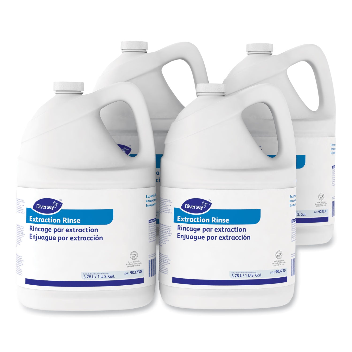 Carpet Extraction Rinse, Floral Scent, 1 Gal Bottle, 4/carton