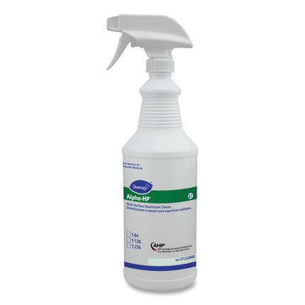 Alpha-Hp Multi-Surface Disinfectant Cleaner Spray Bottle, 32 Oz, White, 12/carton