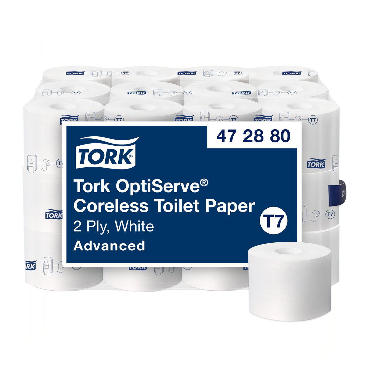 Advanced High Capacity Bath Tissue, Coreless, Septic Safe, 2-Ply, White, 1,000 Sheets/Roll, 36 Rolls/Carton