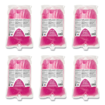 Pink Lotion Skin Cleanser Refill, Clean Bouquet Scent, 1,000 mL, 6/Carton