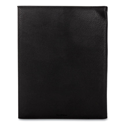 Faux-Leather Padfolio, 9 X 12 Pad, 9.75 X 12.5, Black