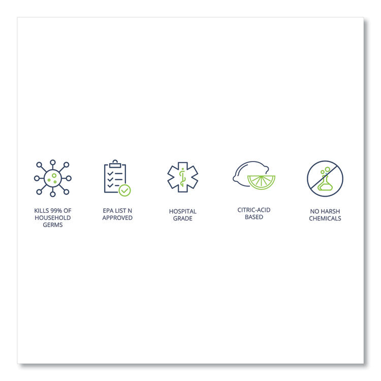 CleanCide Disinfecting Wipes, 1-Ply, 8 x 5.5, Fresh Scent, White, 400/Tub