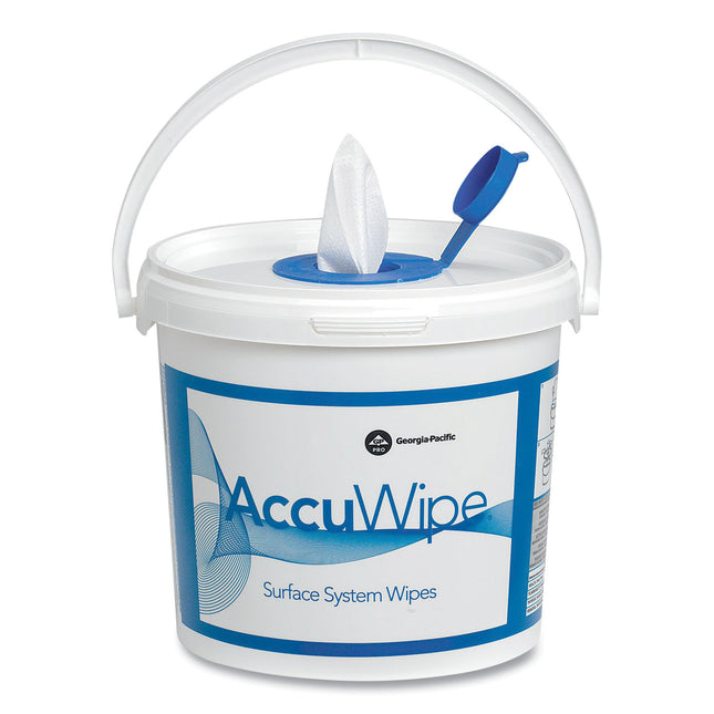 Pacific Blue Select Surface System Bucket, 7.8 X 7.8 X 7, White/blue, 6/carton