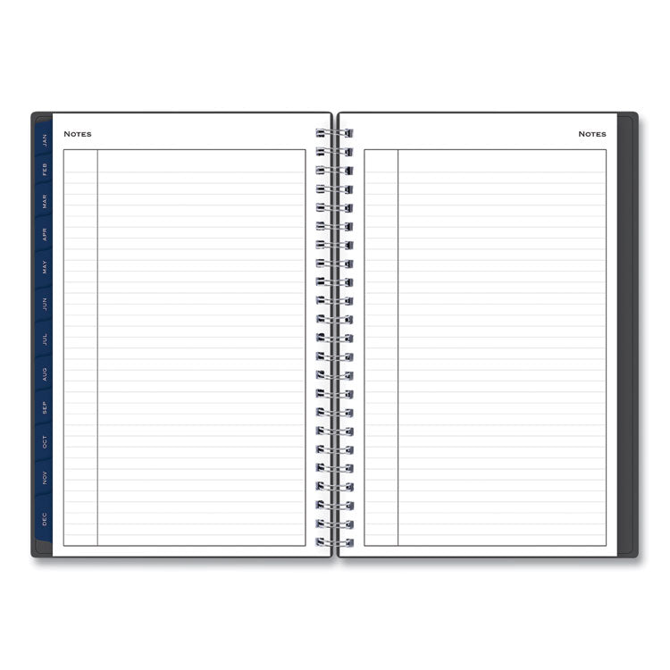 Passages Weekly/Monthly Planner, 8 x 5, Charcoal Cover, 12-Month (Jan to Dec): 2025