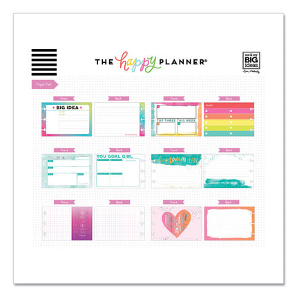 Productivity Multi Accessory Pack, 20 Double-Sided Pre-Punched Cards, 20 Half-Sheet Stickers, 3 Sticky Note Pads