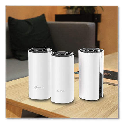 Deco M4 Ac1200 Whole Home Mesh Wi-Fi System, 2 Ports, Dual-Band 2.4 Ghz/5 Ghz