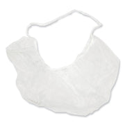 BRD Series Polypropylene Beard Nets, One Size Fits Most, White, 100/Pack, 10 Packs/Carton