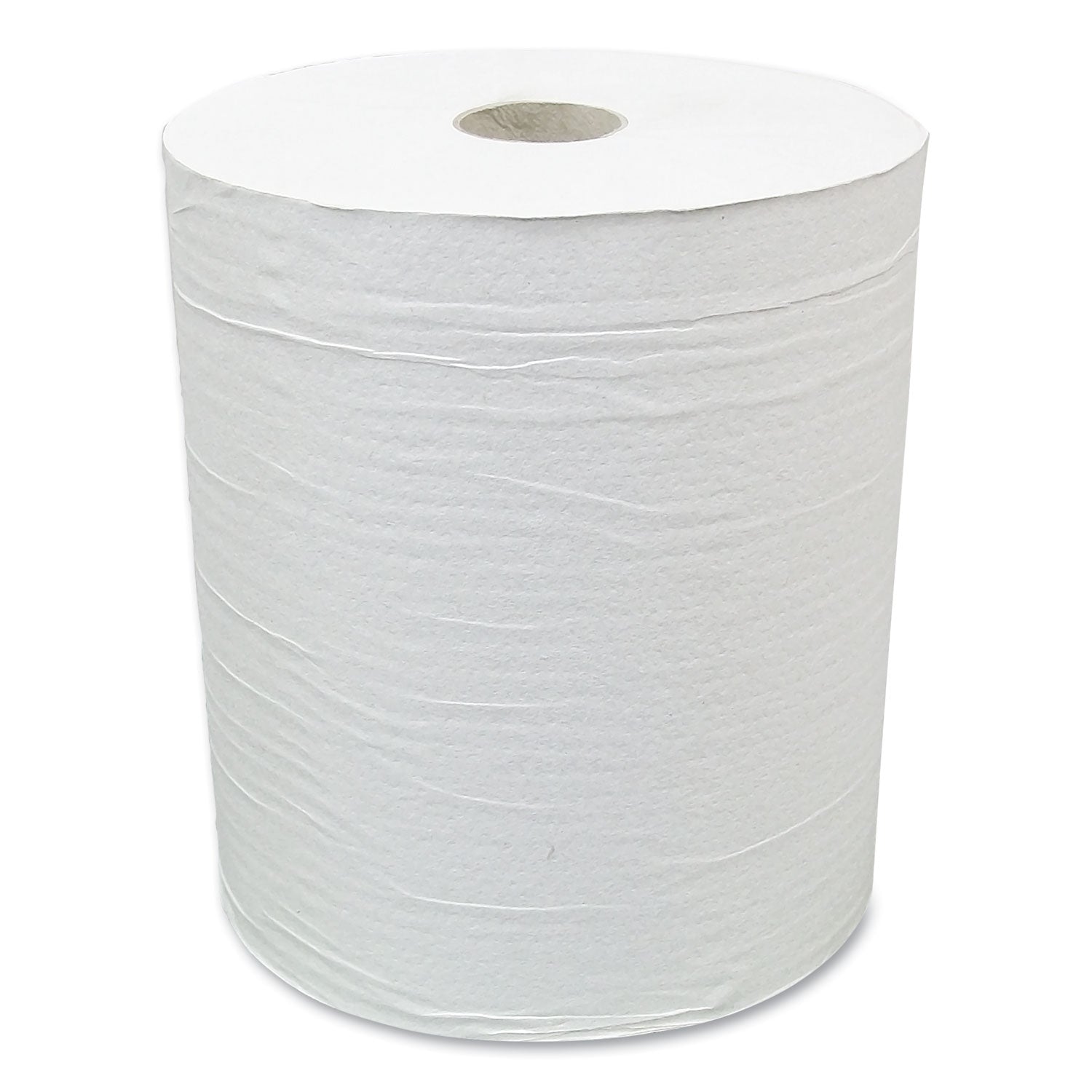 Hardwound Paper Towel Roll, Eco Green Paper, 1-Ply, 7.88" X 800 Ft, White, 6/carton