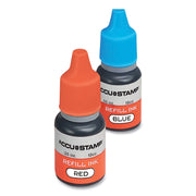Accu-Stamp Refill Ink, 0.35 Oz, Blue/red