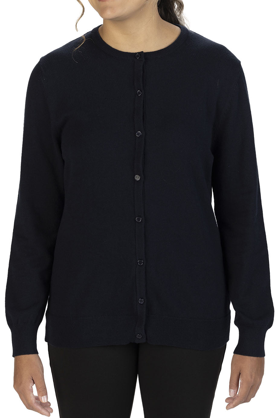 EDWARDS LADIES JEWEL NECK CARDIGAN