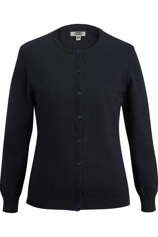 EDWARDS LADIES JEWEL NECK CARDIGAN