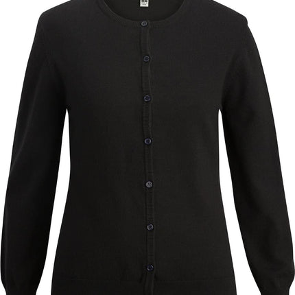 EDWARDS LADIES JEWEL NECK CARDIGAN