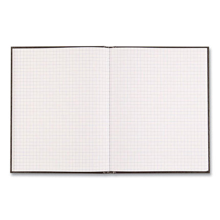 Professional Quad Notebook, Quadrille Rule (4 sq/in), Black Cover, (96) 9.25 x 7.25 Sheets