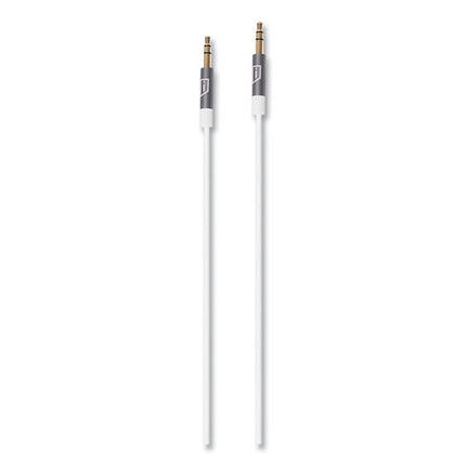 Istore 3.5 Mm Aux Audio Cable, 4.9 Ft, White