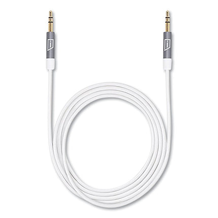 Istore 3.5 Mm Aux Audio Cable, 4.9 Ft, White