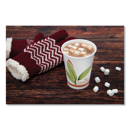 Bare Eco-Forward Recycled Content PCF Paper Hot Cups, 12 oz, Green/White/Beige, 1,000/Carton