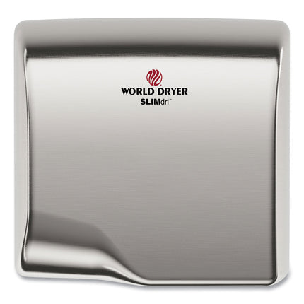 SLIMdri Hand Dryer, 110-240 V, 13.87 x 13 x 7, Brushed Stainless Steel
