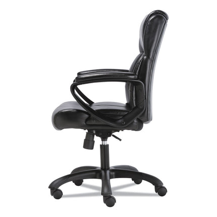 Mid-Back Executive Chair, Supports Up To 225 Lb, 19" To 23" Seat Height, Black
