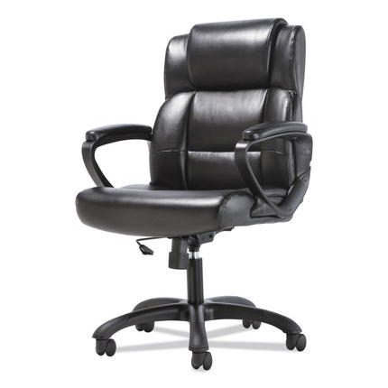 Mid-Back Executive Chair, Supports Up To 225 Lb, 19" To 23" Seat Height, Black