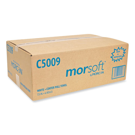 Morsoft Center-Pull Roll Towels, 2-Ply, 6.9" dia, 500 Sheets/Roll, 6 Rolls/Carton