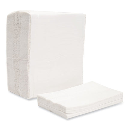 Morsoft Dispenser Napkins, 1-Ply, 6 x 13, White, 500/Pack, 20 Packs/Carton