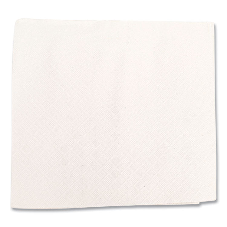 Morsoft Dinner Napkins, 1-Ply, 16 x 16, White, 250/Pack, 12 Packs/Carton